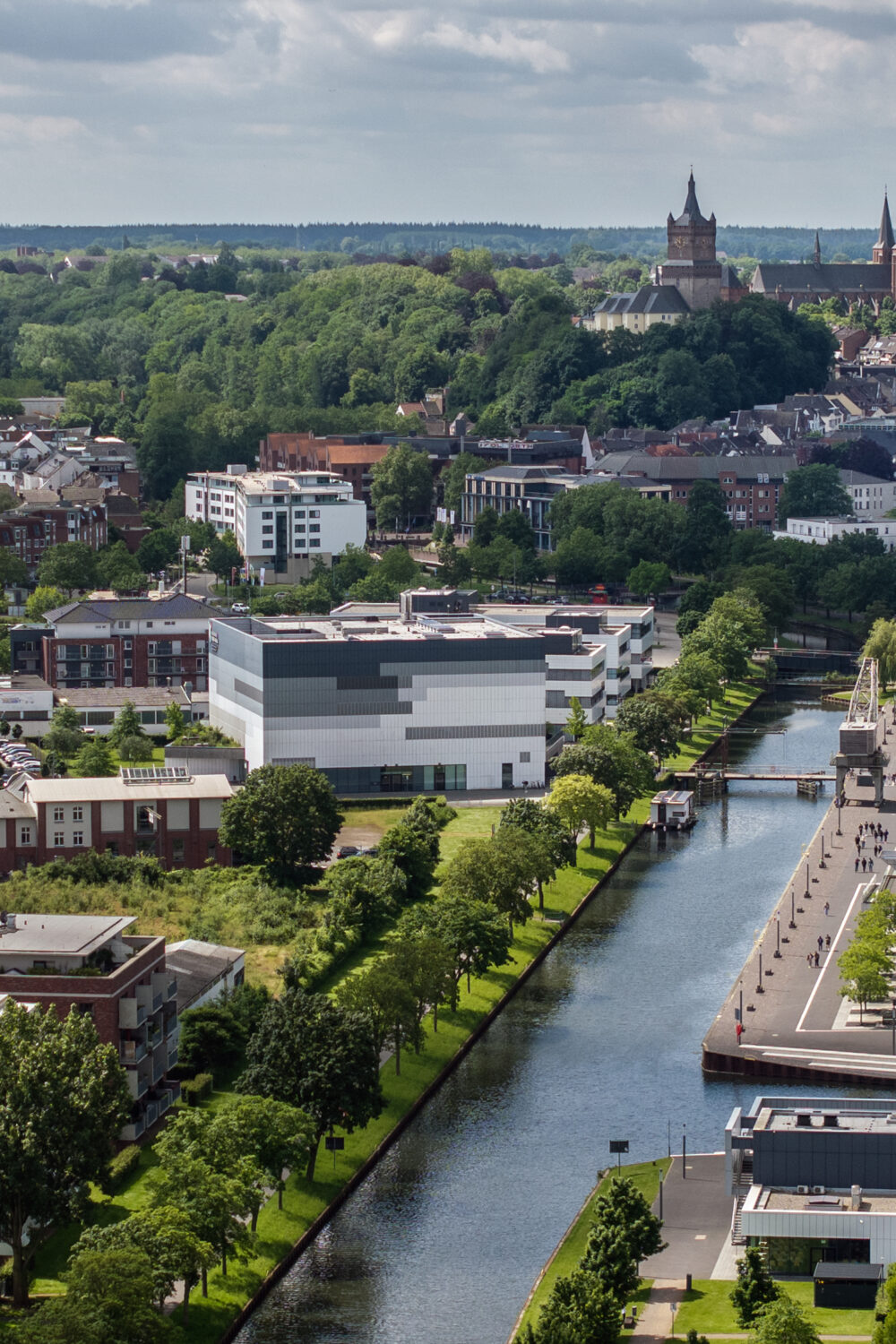 Panoramaufnahme von Kleve mit allen Sehenswürdigkeiten